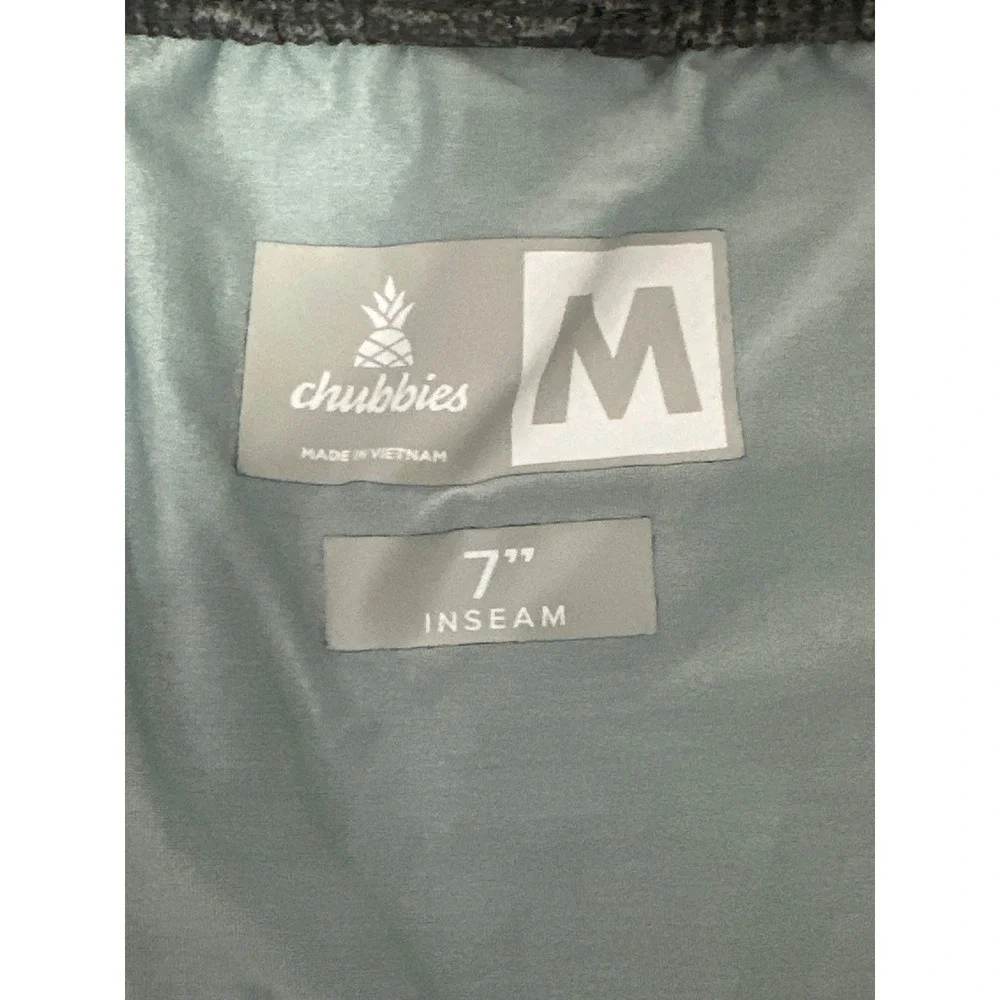 Chubbies Mens Ultimate Training Shorts Charcoal Gray Space Dye 7 Inseam Medium - Picture 6 of 8